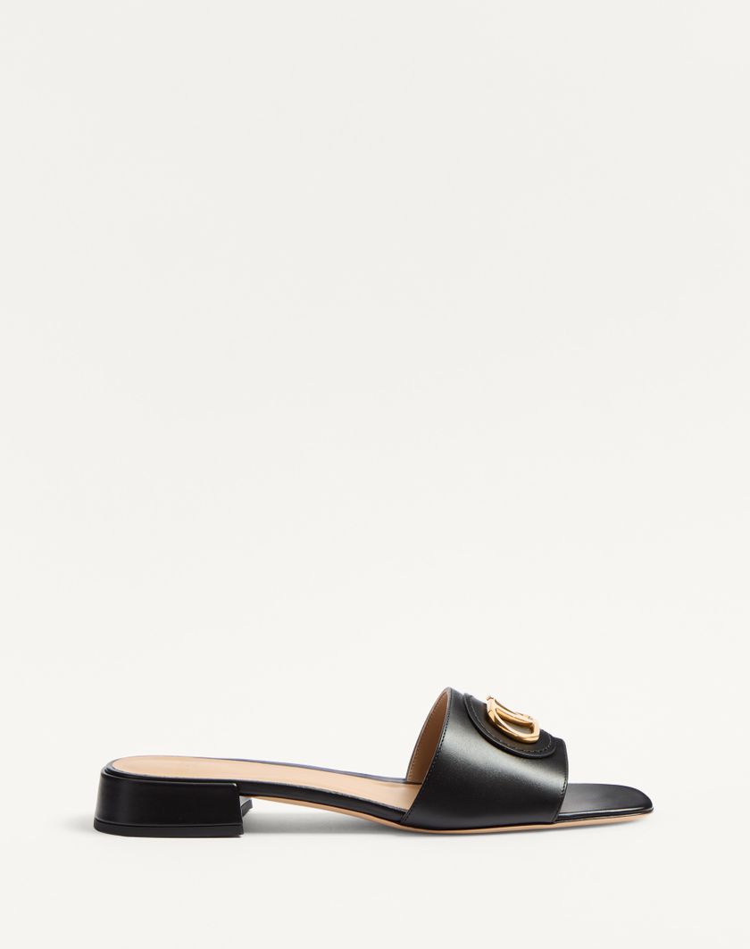 VLOGO SIGNATURE SLIDE SANDAL IN CALFSKIN 20MM - Image 6